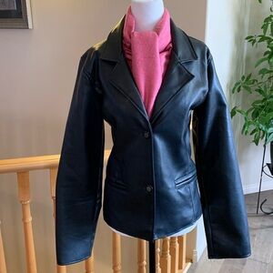 Armani Ladies Lamb Skin Leather Jacket.